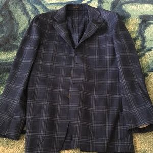 SUITSUPPLY Blue Windowpane Jacket 38L